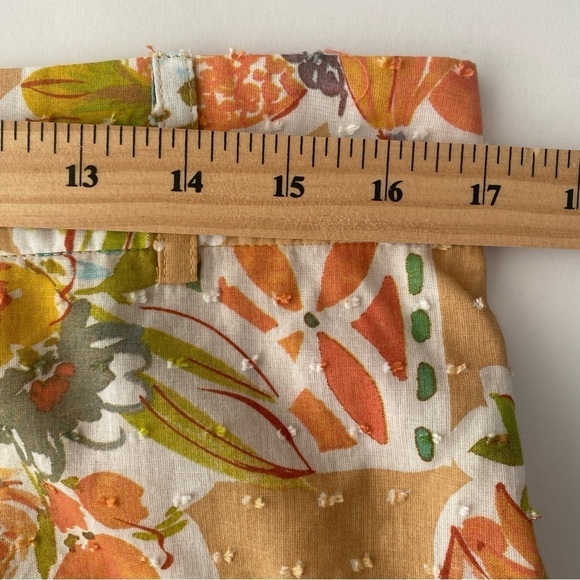 NWT Girl and the Sun Shorts 100% Cotton Floral Tropical Print Size XL - Picture 10 of 10